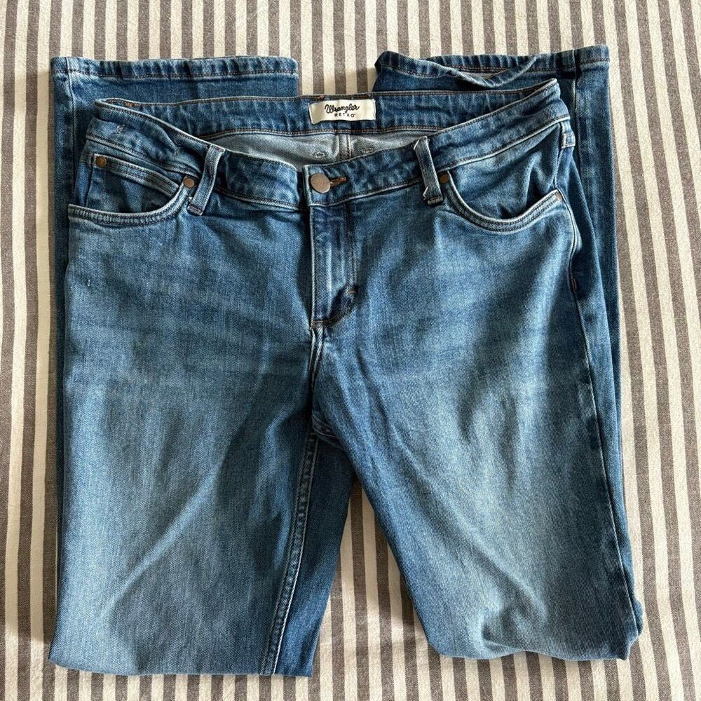 Wrangler Retro Women's Ella Low Rise Bootcut Stretch Denim Jeans Size 31x32 - Picture 5 of 9